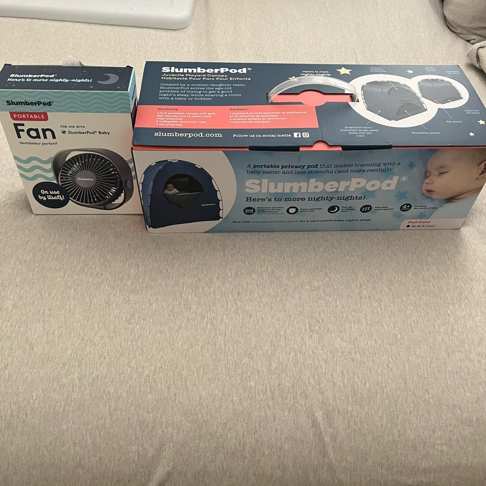 Slumberpod with fan